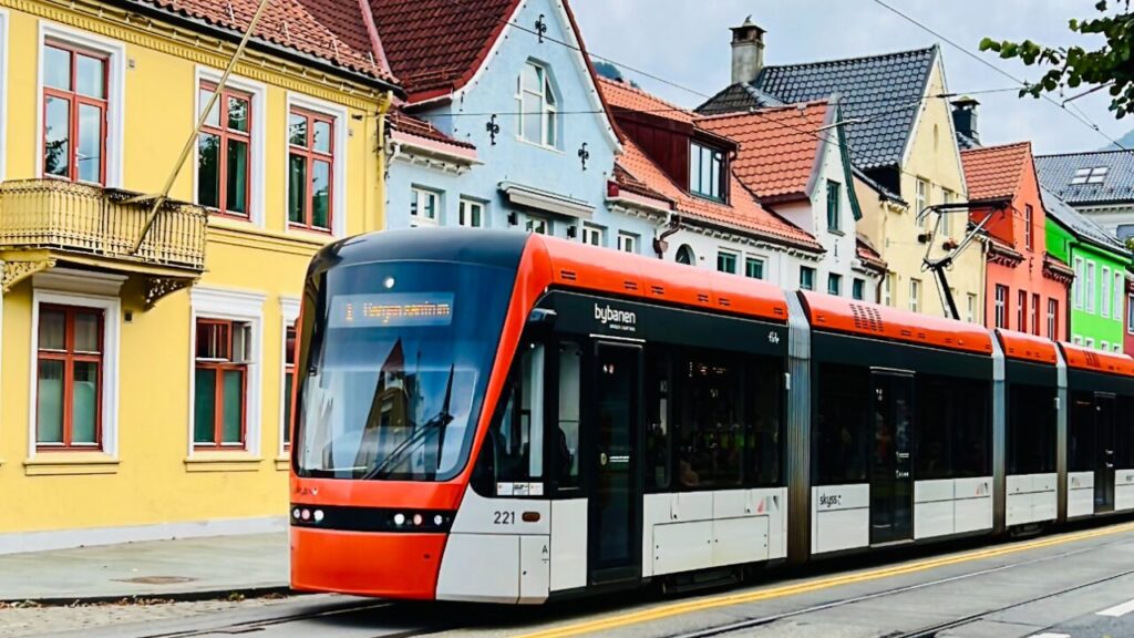 Bybanen em Bergen. Foto do arquivo pessoal